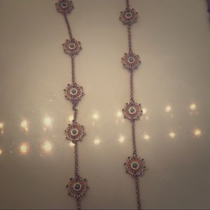 Gold & Turquoise Long Necklace